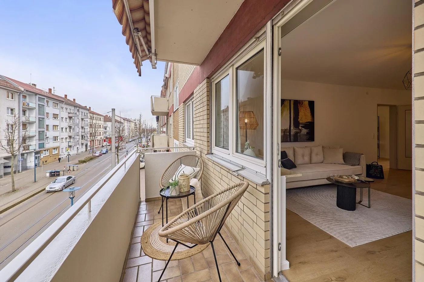 Balkon Relaisstraße 47 Mannheim-Rheinau nach der Sanierung